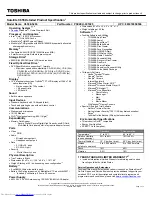 Toshiba C655-S5206 Specifications preview