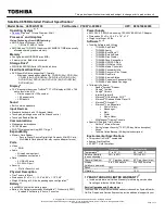 Preview for 1 page of Toshiba C655D-S5138 Specifications