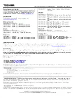 Preview for 2 page of Toshiba C655D-S5226 Specifications