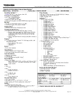 Toshiba C675-S7321 Specifications preview