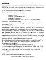 Preview for 3 page of Toshiba C675-S7321 Specifications