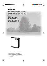 Toshiba CAF-G3A Owner'S Manual preview