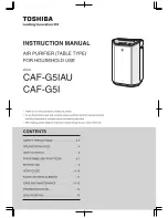 Toshiba CAF-G5I Instruction Manual preview