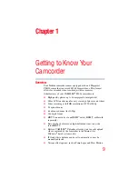 Preview for 9 page of Toshiba Camileo P100 User Manual