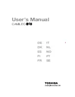 Toshiba CAMILEO S10 User Manual preview