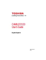 Preview for 1 page of Toshiba CAMILEO S20 User Manual