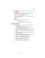 Preview for 3 page of Toshiba CAMILEO S20 User Manual