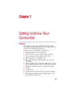 Preview for 9 page of Toshiba CAMILEO S20 User Manual