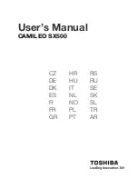 Toshiba CAMILEO SX500 User Manual preview