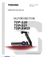 Toshiba Camileo TDP-S20 Service Manual preview