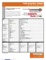 Preview for 2 page of Toshiba Camileo TDP-S20 Specifications