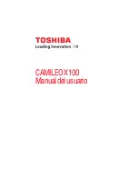 Предварительный просмотр 72 страницы Toshiba CAMILEO X100 User Manual