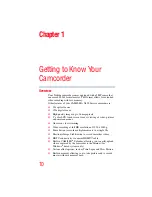 Предварительный просмотр 10 страницы Toshiba Camileo X400 Series User Manual