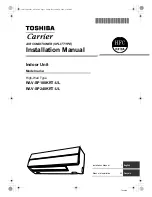 Toshiba Carrier RAV-SP180KRT-UL Installation Manual preview