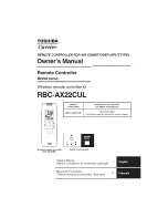 Toshiba Carrier RBC-AX22CUL Owner'S Manual preview