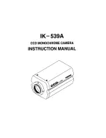 Toshiba CCD Monochrome Camera IK-539A Instruction Manual preview