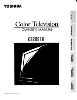 Toshiba CE20E10 Owner'S Manual preview