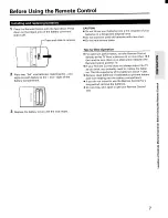 Предварительный просмотр 7 страницы Toshiba CE20E10 Owner'S Manual