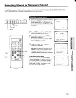 Preview for 13 page of Toshiba CE20E10 Owner'S Manual