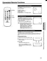 Предварительный просмотр 11 страницы Toshiba CE20F10 Owner'S Manual