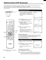 Preview for 18 page of Toshiba CE27F15 Owner'S Manual