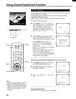 Preview for 24 page of Toshiba CE27F15 Owner'S Manual