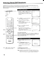 Preview for 18 page of Toshiba CE27G15 Owner'S Manual