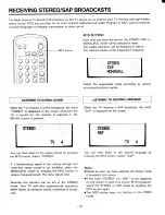 Предварительный просмотр 22 страницы Toshiba CE30C10 Owner'S Manual