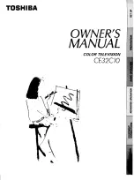 Toshiba CE32C10 Owner'S Manual preview