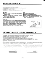 Предварительный просмотр 4 страницы Toshiba CE32D14 Owner'S Manual