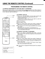 Preview for 14 page of Toshiba CE32D14 Owner'S Manual