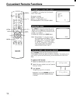 Предварительный просмотр 16 страницы Toshiba CE36G15 Owner'S Manual