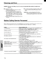 Preview for 14 page of Toshiba CF13G22 Owner'S Manual