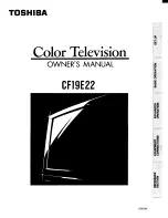 Toshiba CF19E22 Owner'S Manual preview