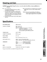 Preview for 21 page of Toshiba CF19F30 Owner'S Manual