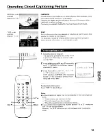 Preview for 13 page of Toshiba CF19H22 Owner'S Manual