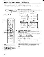 Preview for 12 page of Toshiba CF19H32 Owner'S Manual