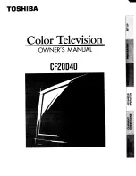 Toshiba CF20D40 Owner'S Manual preview