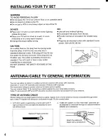 Preview for 4 page of Toshiba CF20D40 Owner'S Manual