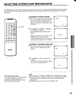 Preview for 23 page of Toshiba CF20D40 Owner'S Manual