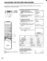 Preview for 24 page of Toshiba CF20D40 Owner'S Manual