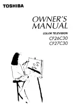 Preview for 1 page of Toshiba CF26C30 Owner'S Manual