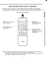 Предварительный просмотр 13 страницы Toshiba CF27D50 Owner'S Manual