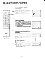 Предварительный просмотр 22 страницы Toshiba CF27D50 Owner'S Manual