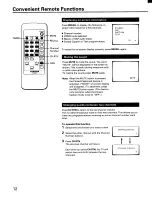 Предварительный просмотр 12 страницы Toshiba CF27E30 Owner'S Manual