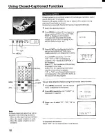 Preview for 16 page of Toshiba CF27E30 Owner'S Manual