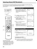 Preview for 20 page of Toshiba CF27E50 Owner'S Manual