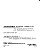 Preview for 40 page of Toshiba CF27E50 Owner'S Manual