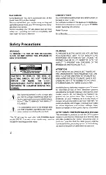 Предварительный просмотр 2 страницы Toshiba CF27G30 Owner'S Manual