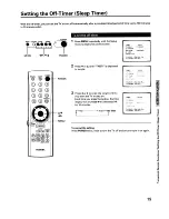 Предварительный просмотр 19 страницы Toshiba CF27H50 Owner'S Manual